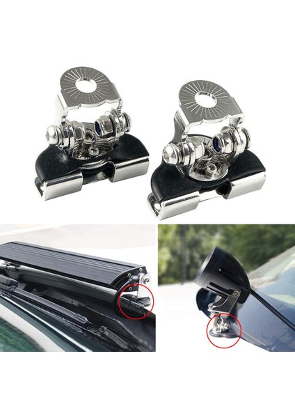 C Paslanmaz Çelik Tarzı 1 Çift Araba Motor Kaputu Çalışma Işığı Metal Braket Tutucu Evrensel Offroad Suv Motor Kapağı Araba LED Çalışma Işığı Çubuğu Montaj Kelepçesi (Yurt Dışından) fiyatları