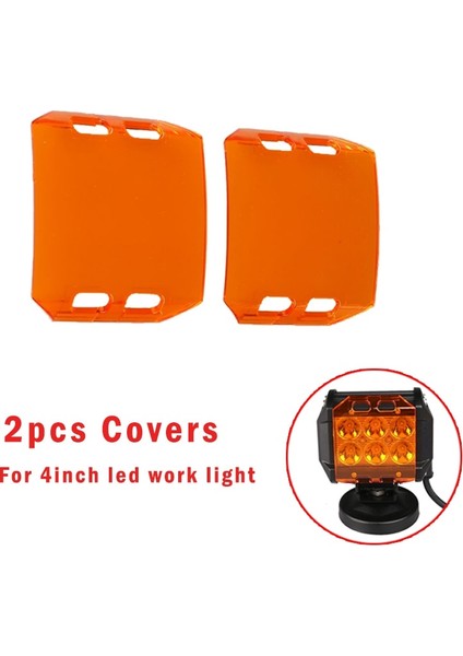 2 Adet 18W Kehribar Kapak Stili LED Çalışma Işığı Çubuğu Toz Korumalı Koruyucu LED Işık Için Amber Şeffaf Siyah Kırmızı Beyaz Renk Kapakları (Yurt Dışından)