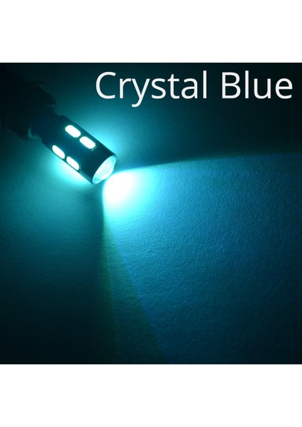 10 LED Tarzı Kristal Mavi T10 W5W Beyaz Kırmızı Mavi Yeşil Oto LED Gövde Fren Dönüş Sinyali Ampul Otopark Kuyruk Işıkları Ters Lamba Plaka Işık 12 V (Yurt Dışından)