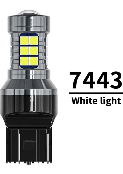 Kırmızı Stil 7443 W21 5W Yeni Araba LED Ampüller T15 W16W WY16W Canbus Hata Yok Otomatik Yedekleme Rezerv Işıkları Kuyruk Fren Lambası Smd Amber Kırmızı Beyaz 6000K 12V (Yurt Dışından)