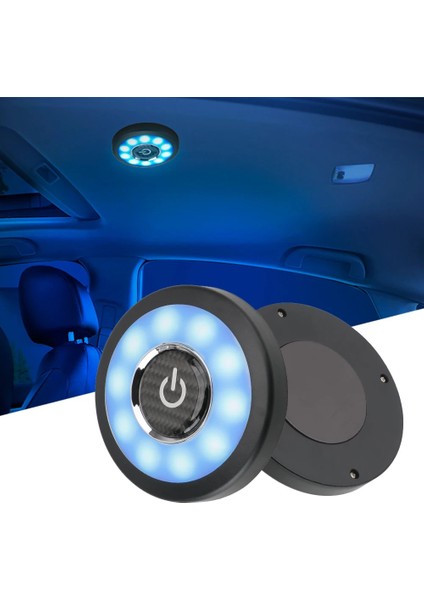 Mavi ve Beyaz Araba Iç Okuma Işığı Manyetik LED Gece Kablosuz Araba Arka Koltuk Tavan Tavan Işık Kitleri USB Şarj Gövde Lambası Fxture (Yurt Dışından) fiyatları