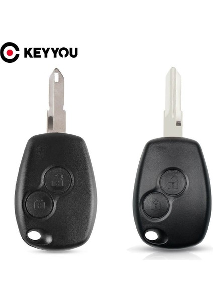 VAC102 Anahtar Bıçak Stili Keyyou 2 Düğme Uzaktan Araba Anahtarı Durum Kabuk Renault Megane Modus Espace Laguna Duster Logan Clio Kango Nıssan Almera Için (Yurt Dışından) modelleri