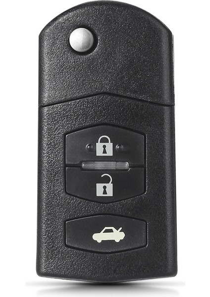 Model 2 Tarzı Keyyou Düğmesi Uzaktan Anahtar Boş Kılıf Katlanır Uzaktan Kumandalı Anahtar Kabuk Kılıf Fob Pad Mazda Rx8 Mx5 2b Içın (Yurt Dışından)