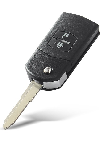 Model 2 Tarzı Keyyou Düğmesi Uzaktan Anahtar Boş Kılıf Katlanır Uzaktan Kumandalı Anahtar Kabuk Kılıf Fob Pad Mazda Rx8 Mx5 2b Içın (Yurt Dışından)