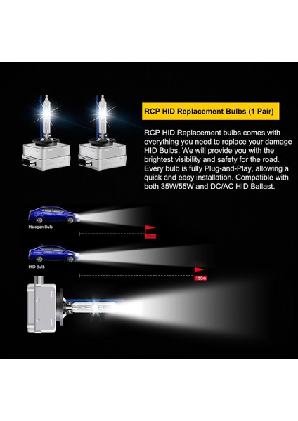 Xiyu Shop D4S 4300K 2 Adet Süper Parlak Farlar D1S D2S D3S D4S Xenon Hıd Araba Ampul 35W Otomobiller Far 6000K Hıd Xenon Ampul Sis Lambası (Yurt Dışından)