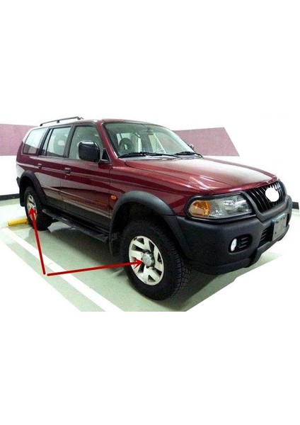 Xiyu Shop 1 Parça Tarzı 1 Adet Jant Jant Kapağı Krom Pajero Için Tutuculu 2. ve Spor Jant Kapağı Montero Sport 1st L200 Shogun Için (Yurt Dışından)