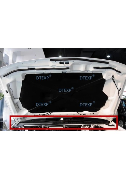 Arka MR437091 Stili 1 Parça Kaput Kauçuk Conta Pajero V73 Için Kaput Kauçuk Hava Şeridi Montero Için Araba Vücut Kauçuk Shogun V77 V75 Için (Yurt Dışından)