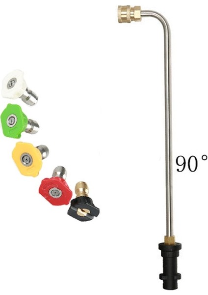Renksiz Stil Basınçlı Yıkayıcılar Oluk Temizleme Değnek Ucu Metal Jet Lancewand "karcher K2 K3 K4 K5 K6 K7 Için Hızlı Bağlantı (Yurt Dışından)