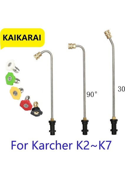Renksiz Stil Basınçlı Yıkayıcılar Oluk Temizleme Değnek Ucu Metal Jet Lancewand "karcher K2 K3 K4 K5 K6 K7 Için Hızlı Bağlantı (Yurt Dışından) fiyatları