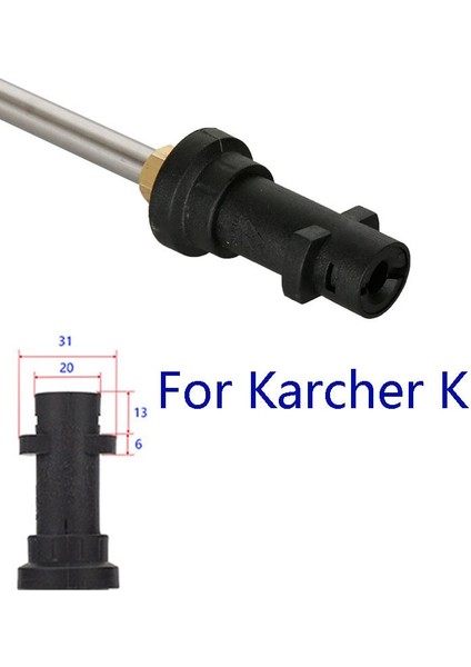Renksiz Stil Basınçlı Yıkayıcılar Oluk Temizleme Değnek Ucu Metal Jet Lancewand "karcher K2 K3 K4 K5 K6 K7 Için Hızlı Bağlantı (Yurt Dışından) fırsatları