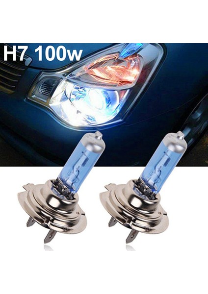 Beyaz H7 55W Profesyonel H1H4H7 Xenon Gaz Halojen Far Beyaz Lambalar 12V 5000K Ampuller Araba Aksesuarları Malzemeleri (Yurt Dışından)