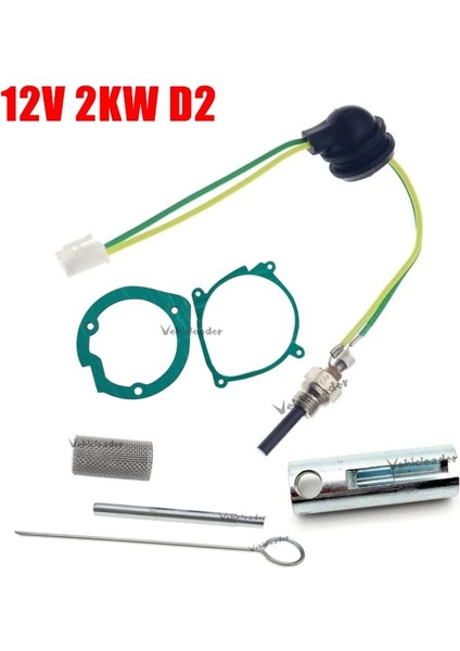 12V 2kw Montaj Stili 12V Araba Kamyon Tekne Park Isıtıcısı Ceram Akkor Buji Fit Eberspacher D2 D4 D4S Hava Dizel Park Isıtıcı Parça + Anahtarı (Yurt Dışından)