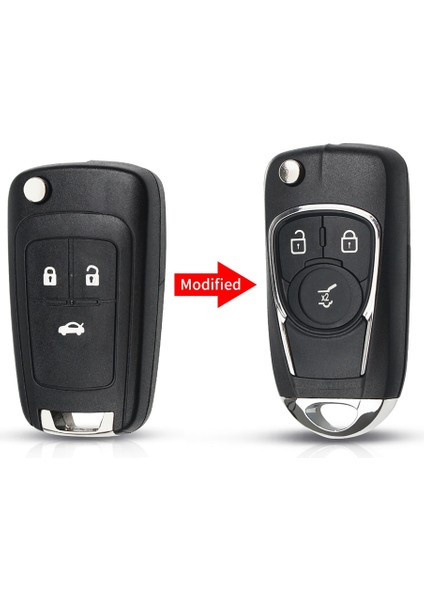 Model 2 Stili Chevrolet Için Keyyou Modifiye Flip Anahtar Kabuk Chevrolet Cruze Opel Insignia Astra J Zafira Araba Uzaktan Değiştirme Düğmeleri Anahtar (Yurt Dışından) modelleri