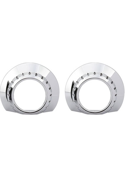 RA-Z-006 Şerit Stili Ronan Araba Styling Örtüleri Bi-Xenon Projektör Farlar Lens Dıy Kapak Lambası Hella Q5 Lens Için Krom Kaplı Maskeler (Yurt Dışından) fiyatları