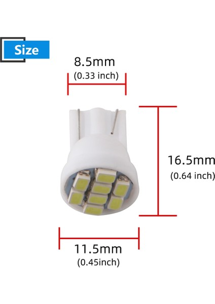 Ac Dc 6V Stili Mavi Acdc 6V 6.3V Dc 12V 24V LED Ampul Arcade Pinball Araba Işık W5W Smd LED Beyaz Mavi Kırmızı Yeşil Amber Pembe (Yurt Dışından)