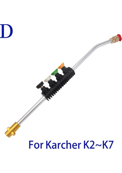 Gümüş Tarzı Basınçlı Yıkayıcı Metal Değnek Ipuçları Su Püskürtme Lance Mızrak Hızlı Jet Ipuçları Karcher K Için Döner Turbo Nozul Yüksek Basınçlı Yıkayıcı (Yurt Dışından)