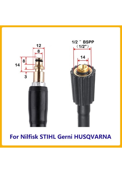 Karcher Stili Için Plastik Nilfisk Stihl Bosch Için Yüksek Basınçlı Yıkayıcı Çıkış Hortumu Adaptörü Bağlayıcı Sprey Wter Tabancası Araba Yıkama Hortumu Ortak Aksesuarları (Yurt Dışından)