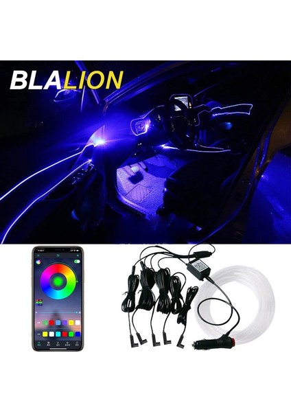 1 Için Bir Araba El Neon Şerit Işık Araba Ortam Işığı Ses Kontrol Işığı Rgb LED Dekoratif Oto Atmosfer Lambası 12V Çakmak ile (Yurt Dışından) indirimleri