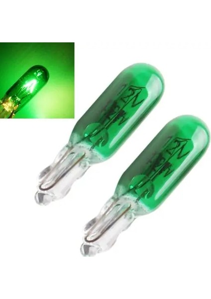 10 Adet Tarzı Yeşil Blueredamberyellow Adet W2W T5 12V 1.2W Araba Halojen Lamba Gösterge Işıkları Pano Ampulü Oto Iç Işık Araba Styling (Yurt Dışından)