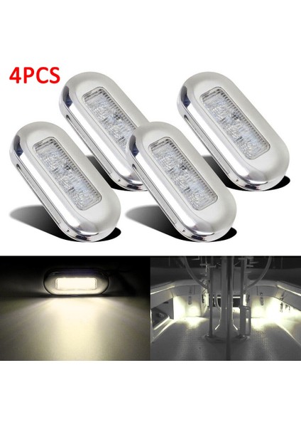 12V Tarzı Sıcak Beyaz V 3 LED Tekne Merdiven Güverte Yan Işaret Işık Göstergesi Dönüş Sinyali Aydınlatması Iç Aydınlatma Işıkları Deniz Tekne Aksesuarı Arka Lambaları (Yurt Dışından)