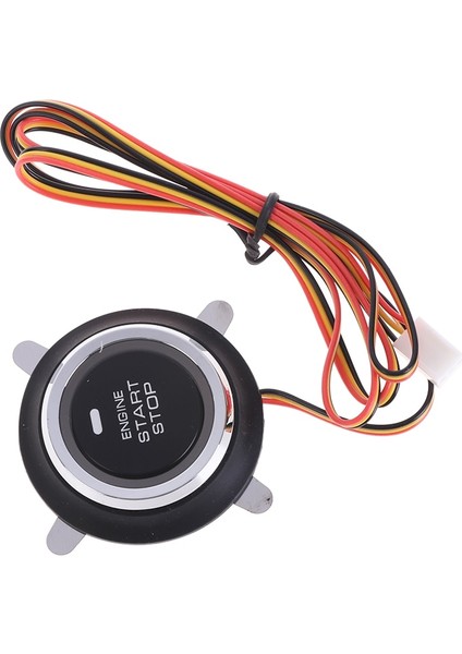 4X4X1CM Stili V Otomatik Değiştirme Araba Motoru Çalıştırma Durdurma Düğmesi Anahtarsız Giriş Kontak Marş Anahtarı (Yurt Dışından)
