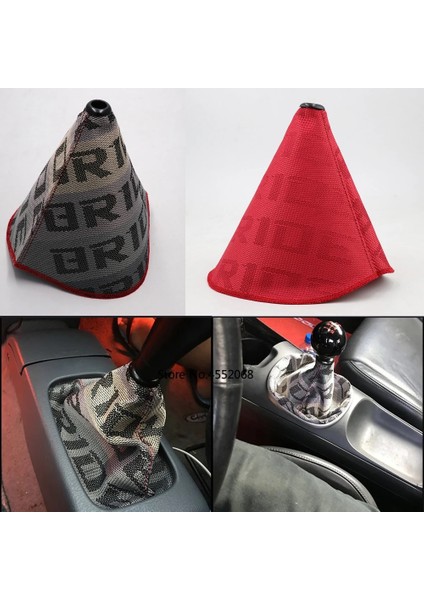 Gelin Grisi Jdm Gelin Recaro Yüksek Li Hiper Fabrft Boot Yarış Vites Topuzu Kapağı Kırmızı Dikişli Evrensel Araba Için (Yurt Dışından) fiyatları