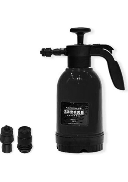 Siyah Stil 2l Manuel Basınçlı Köpük Püskürtücü Pompa Tipi Temizlik Için Araba Banyo Pet Bahçe Sulama Bahçe Alet Ekipmanları Mist Nozul N84F (Yurt Dışından) modelleri