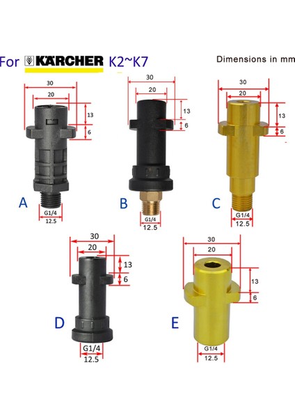 Kahverengi Tarzı Kar Köpüğü Lance Adaptörü Köpük Tabanca Lance Nozul Konnektörü Köpük Topu Adaptörü Karcher K2 K3 K4 K5 K6 K7 Yüksek Basınçlı Yıkayıcı (Yurt Dışından)