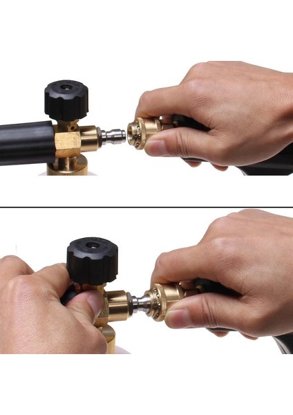 Gümüş Tarzı Hızlı Bağlantı "püskürtme Tabancası Değnek Lance Bayonet Adaptörü Araba Temizliği Için, Nilfisk Karcher Parkside Michelin Basınçlı Yıkama Makinesi Için (Yurt Dışından)
