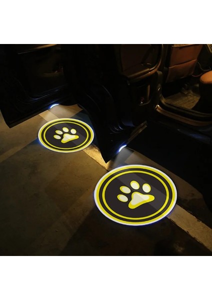 2 Adet Tarzı Pençeler Evrensel LED Araba Kapısı Karşılama Işığı Lazer Projektör Logosu Hayalet Gölge Işıkları Kablosuz Dekoratif Lamba Araba Kapısı Işık Aksesuarı (Yurt Dışından)