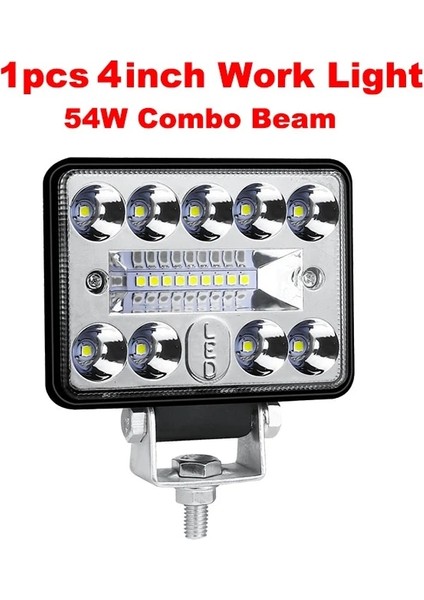 1 Adet 4 Inç 54W Tarzı Anmıngpu 12V 24V Off Road LED Bar Spot Taşkın LED Işık Barwork Işık Kamyon Traktör Için 4x4 Atv Tekne Araba LED Farlar (Yurt Dışından)