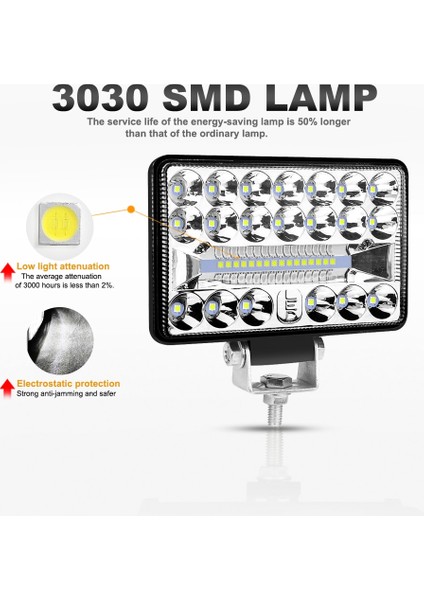 1 Adet 4 Inç 54W Tarzı Anmıngpu 12V 24V Off Road LED Bar Spot Taşkın LED Işık Barwork Işık Kamyon Traktör Için 4x4 Atv Tekne Araba LED Farlar (Yurt Dışından)