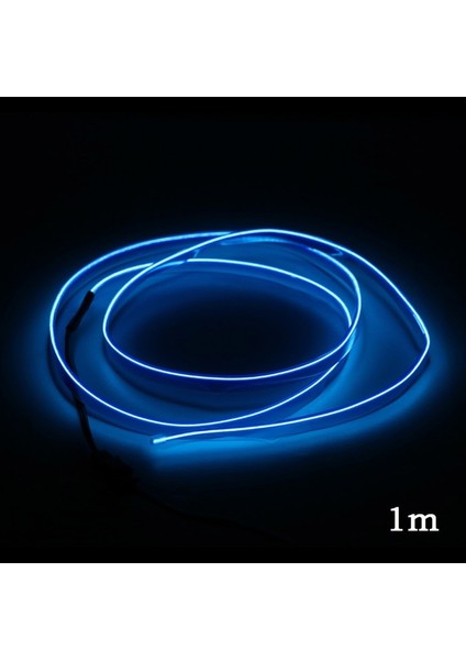 Mavi-1m Otomatik LED Şerit Araba Iç Aydınlatma Garland El Tel Neon Işık Halat Tüp Hattı 12V Sigara Sürücüsü ile Esnek (Yurt Dışından)