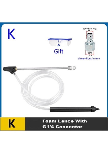 1-4 Hızlı Bağlantı Stili Kum Püskürtme Cihazıkumlama Kiti Islak Kumlama Makinesi Lance Nozulkarcher Huter Black Decker Için Makita Yüksek Basınçlı Yıkama Nozulları (Yurt Dışından)