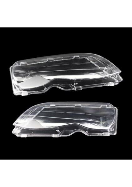 Doğru Stil 1 Çift Araba Far Lens Cam Abajur Kapak Abajur Kabuk Oto Araba Aksesuarları Temizle Bmw E46 3 Serisi 4 Kapı (Yurt Dışından) modelleri