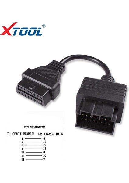 Kıa 20PIN Tarzı Araç Teşhis Kablosu Obd2 Konnektörü Obdll Adaptörü Gm GM12 Için Bmw Için Gaz Için Kıa Için Benz Için Mümkün (Yurt Dışından) fırsatları