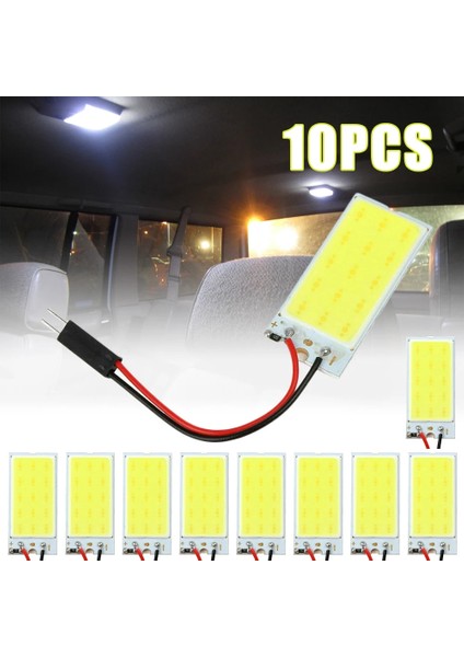 5 Adet Panel LED Kubbe Okuma Işığı Harita Lambası Cob 15 Smd Araba Iç Işıkları Oto Ampul W5W Festoon LED Adaptör Plaka Lambası (Yurt Dışından)