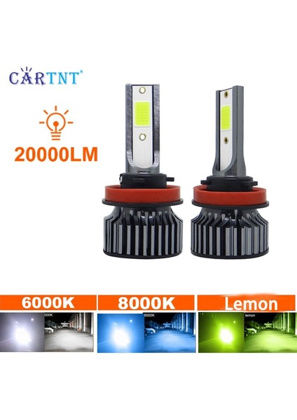 H7 Stili Limon Işığı 2 Adet H1 H3 H4 H7 LED Ampul H8 H11 Hb Hb LED Farlar Ampuller 150W Lm 8000K Araba Ampulleri Otomobiller 12V Lamba (Yurt Dışından)