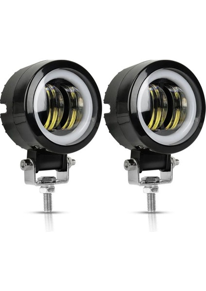 Turuncu Tarzı Su Geçirmez Yuvarlak Angel Eyes LED Işık Taşınabilir Spotlar Motosiklet Offroad Kamyon Sürüş Araba Tekne Iş Işığı (Yurt Dışından) fırsatları