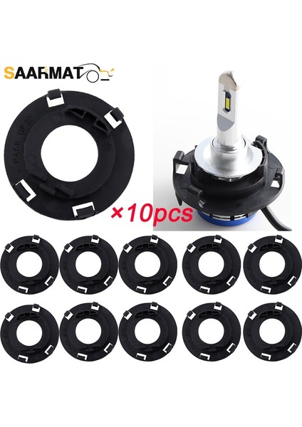 Siyah Stil Saarmat H7 Adaptör Soket Tabanı Hyundai Elantra Tucson Kia K3 K6 Mistra Lavıda Gran Oto Aydınlatma Parçaları (Yurt Dışından)