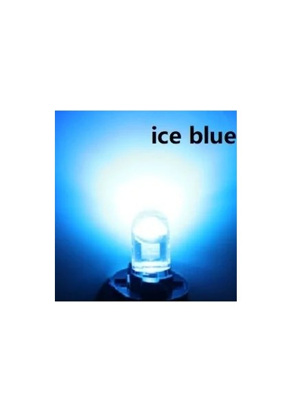 5 Parça Tarzı Buz Mavisi x W5W T10 LED Lamba Araba Ampul Epoksi Reçine Cob 12V 6000K 7 Renk Kama Plaka Lambası Dome Göstergesi Okuma Işığı Beyaz (Yurt Dışından)