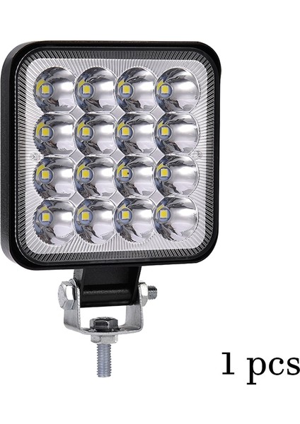 1 Adet 48W Yansıtıcı Stil LED Işık Çubuğu 27W 42W 48W LED Bar 16BARRA Kare Spot Offroad LED Çalışma Işığı 12V 24V Araba Kamyon 4x4 4WD Araba Suv Atv (Yurt Dışından)