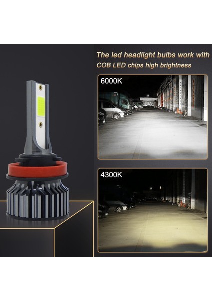 H3 Stili 6000K Beyaz Işık 2 Adet H1 H3 H4 H7 LED Ampul H8 H11 Hb Hb Araba LED Far Ampülleri 150W Lm 8000K Araba Işıkları Otomobiller 12V Lamba (Yurt Dışından)