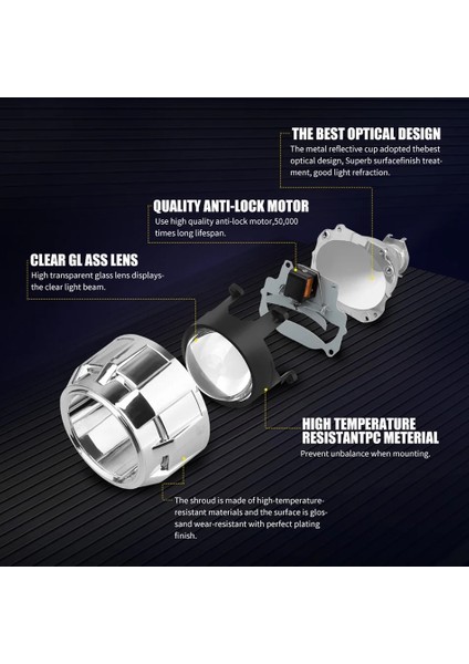 1 Adet Rhd Siyah Stil Kafolee 2. Mini Bi Xenon Hıd Projektör Far Lensleri Güçlendirme Fit H4 H7 H H8 Araba Kafa Lambası W Geçit Tabancası Örtüleri (Yurt Dışından) modelleri