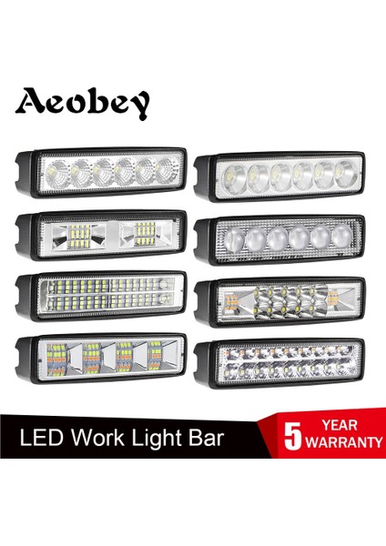 1 Adet 48W Flaş Işığı Stili LED Işık Çubuğu LED Farlar LED Çalışma Işığı Oto Motosiklet Kamyon Tekne Traktör Römork Offroad Için Sürüş Lambası (Yurt Dışından) modelleri