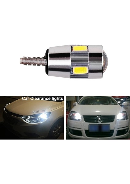 Buz Mavisi 2x Araba 5W5 LED Ampul T10 W5W LED Sinyal Işığı Canbus 12V 6000K Otomatik Klerans Kama Yan Ters Lambalar Smd Mavi Hata Yok (Yurt Dışından)