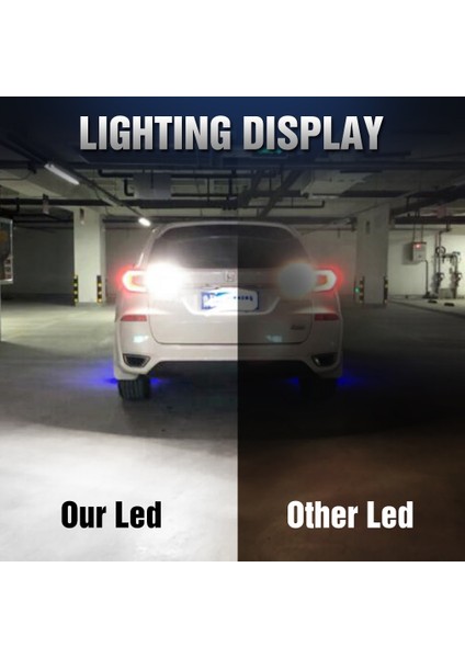 Sarı Stil 3157 P27-7W 2 Adet T15 W16W LED Baw PY21W LED BAY15D P Ampuller Dönüş Sinyali Işık WY21W W21W W P27W T20 Lamba (Yurt Dışından)