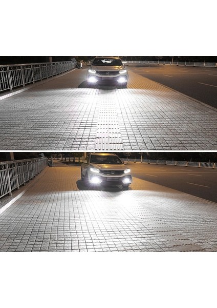 H3 Stili Beyaz Braveway Fansız LED Araba Ampul H1 H3 H4 H7 H8 H11 H Hb3 Bh4 Oto Lambaları 12V Led'ler Sis Farları LED Araba Far Kiti (Yurt Dışından)
