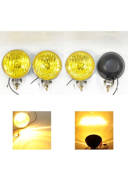 Sarı 24V Tarzı 2 Adet * 4. Tampon Kamyon Offroad Işık Için Yellowwhite Sis Lambası (Yurt Dışından)