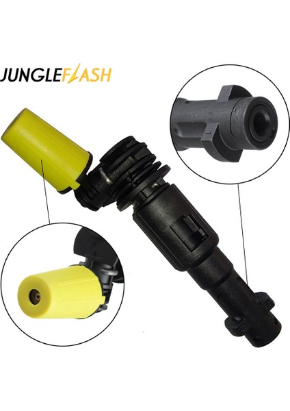 Lavor Tarzı Için Jungleflash 360 ° Gimbaled Nozul Basınçlı Yıkama Püskürtme Memesi Ipuçları Jet Su Tabancası Lance Lavor Karcher K2-K7 Tetik Tabancaları (Yurt Dışından)